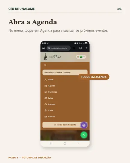 Passo 1, tela 3 de 4