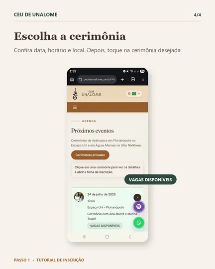 Passo 1, tela 4 de 4