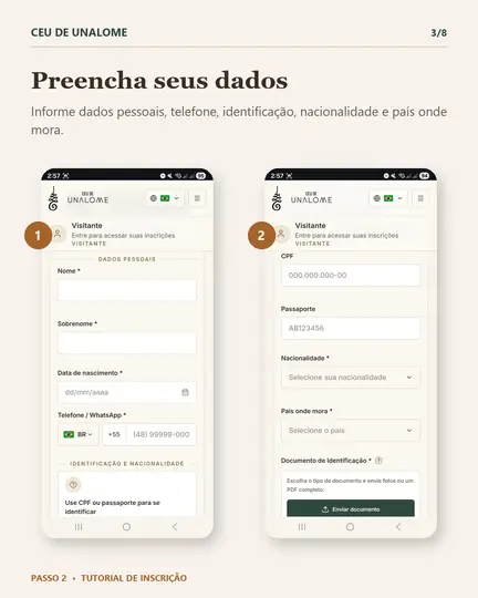 Passo 2, tela 3 de 8