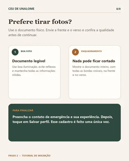 Passo 2, tela 8 de 8