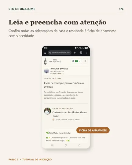 Passo 3, tela 3 de 4